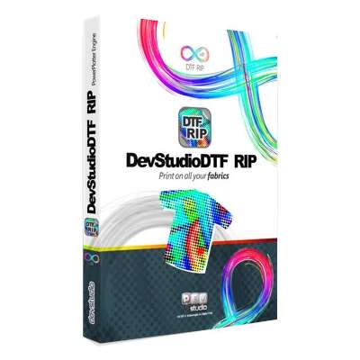DevStudio DTF RIP V8 for A2 Size Printers (up to 17 inches): RIP software designed for printing with DTF technology