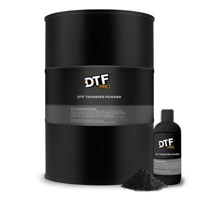 DTF Transfer Powder - BLACK - DTF Adhesive Powder / PreTreat Powder for use with all DTF Printers